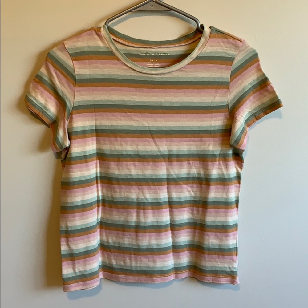 American Eagle stripped tee